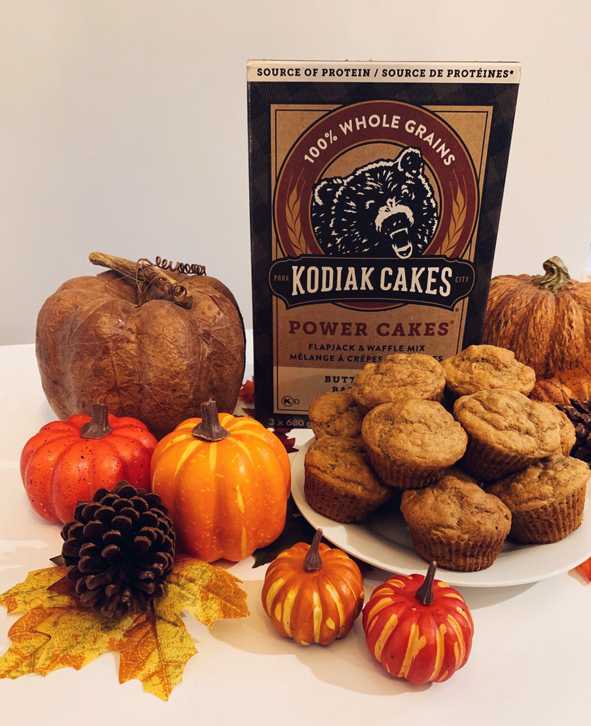 Pumpkin Kodiak Cakes Muffins