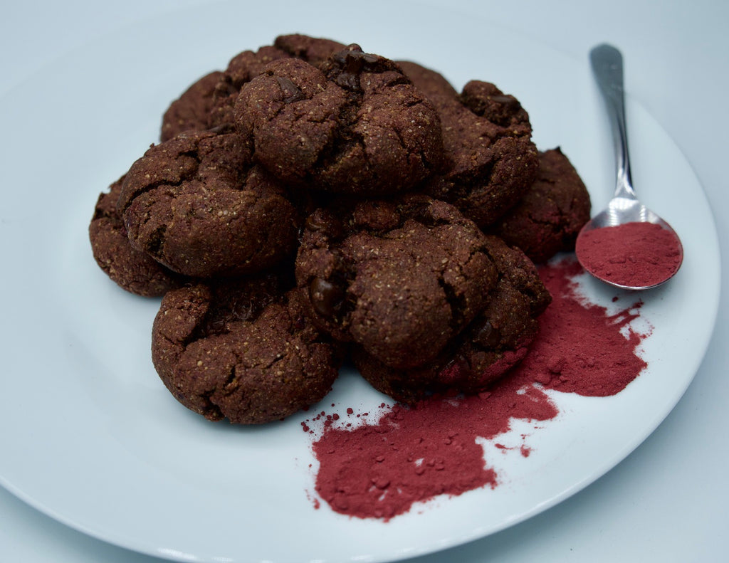 RYP Red Velvet Beet Chocolate Chip Cookies
