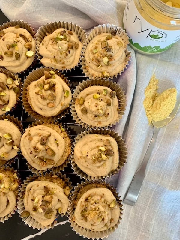 RYP Pumpkin Maple Pistachio Cupcakes