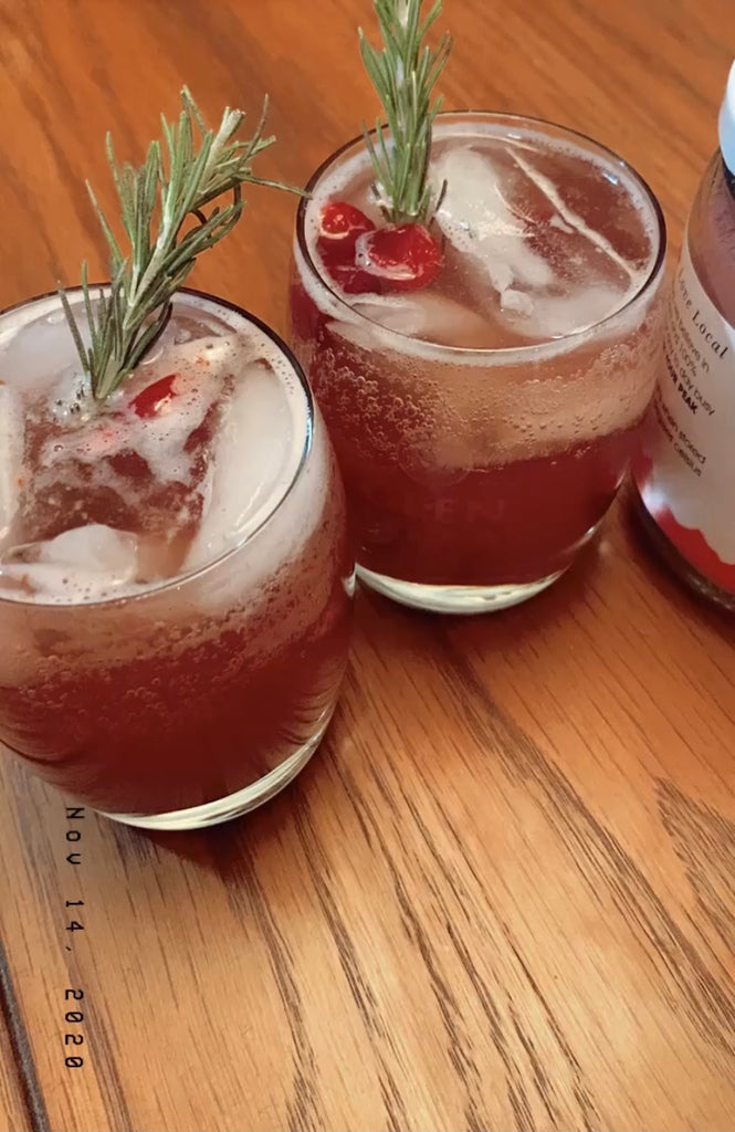 RYP Maple Cranberry Bourbon Cocktail